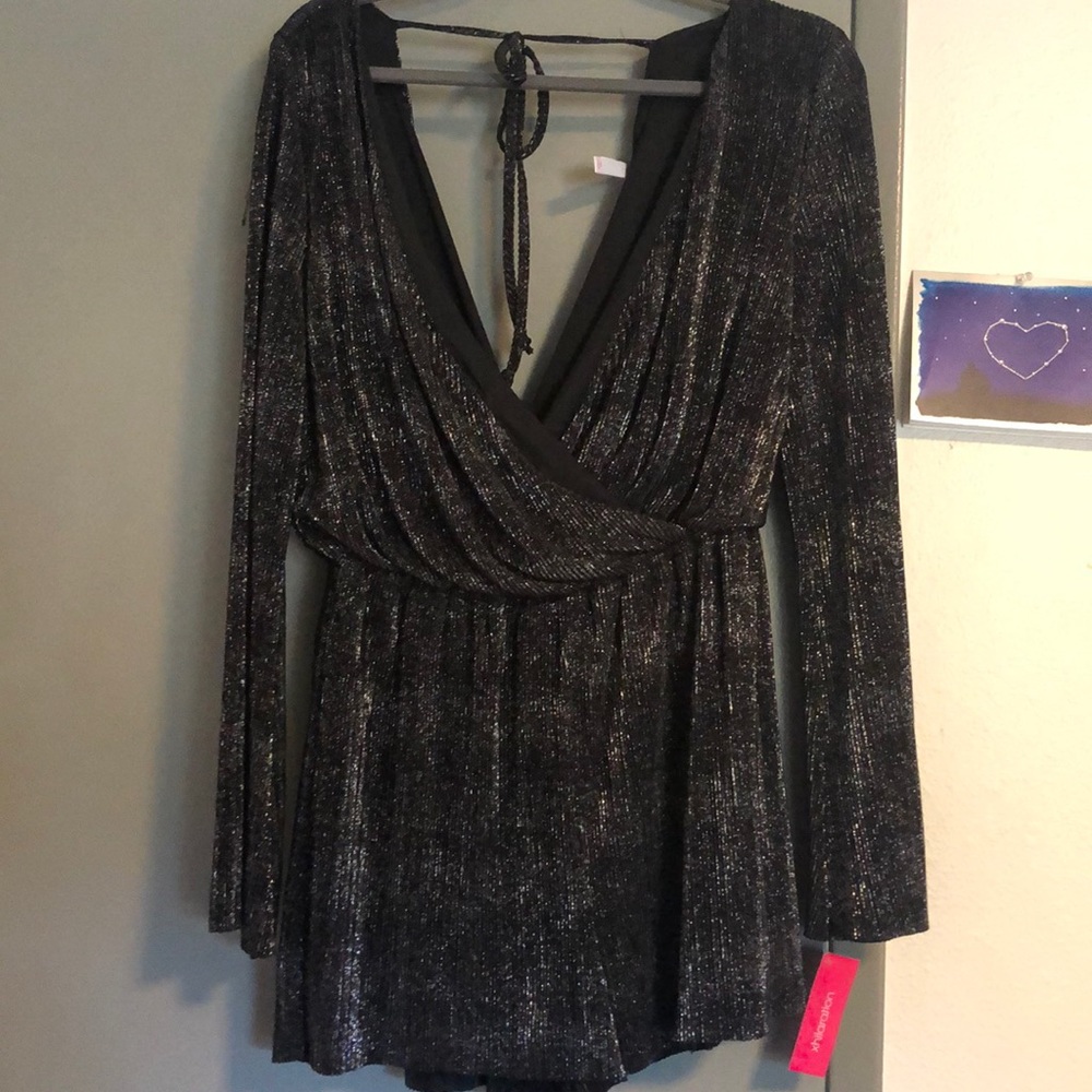 Shimmery flowey romper